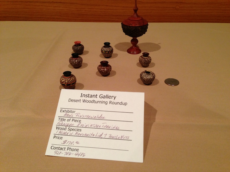 These are some very fine miniature turnings by Hans Finsterwalden