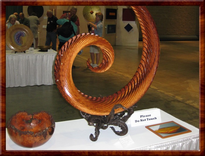 Koa spiral by Ron Gerton sold for $34,000.00